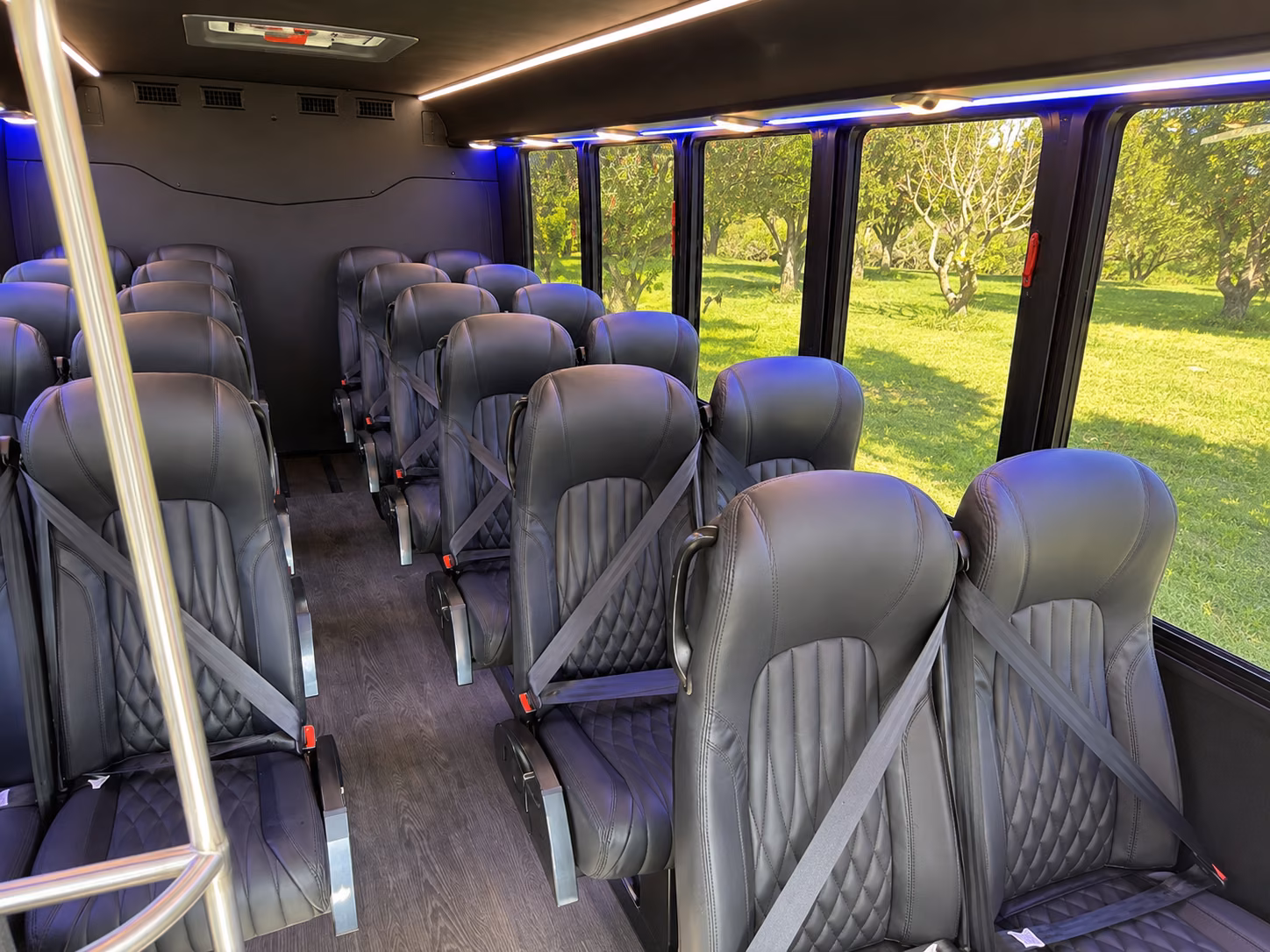lauderhill 18 passenger minibus inside
