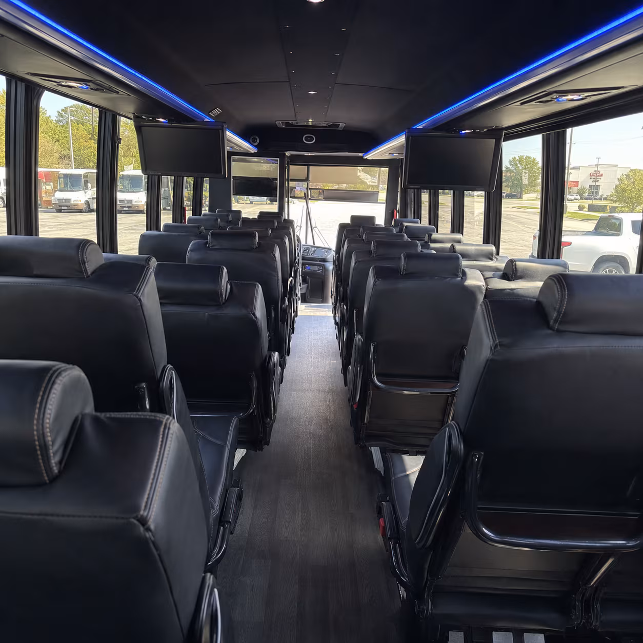 lauderhill 25 passenger minibus inside