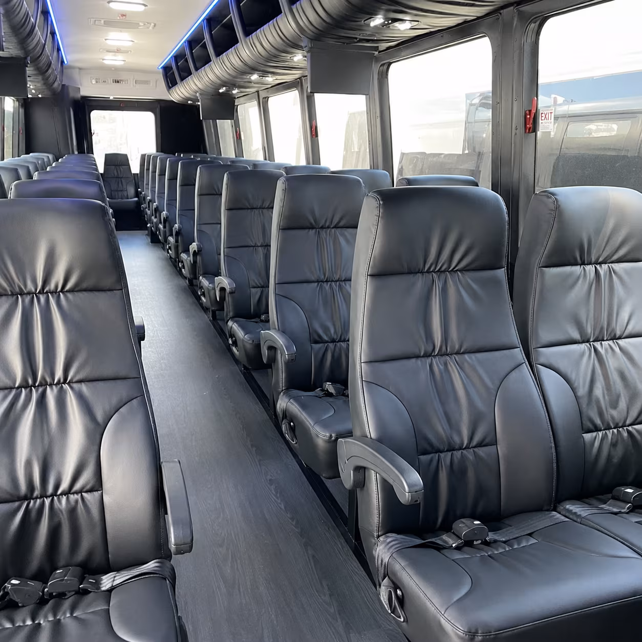 lauderhill 28 passenger minibus inside