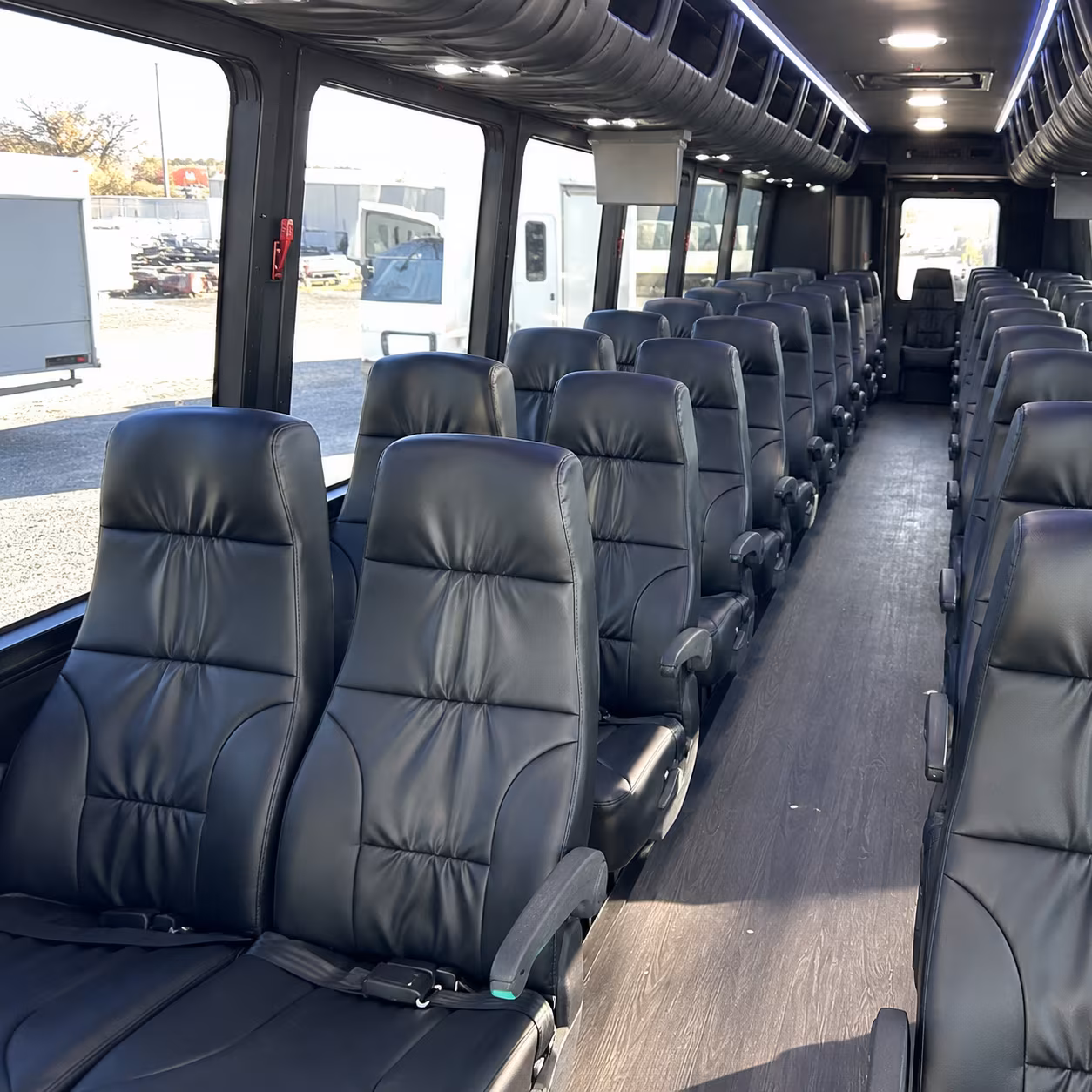lauderhill 28 passenger minibus interior