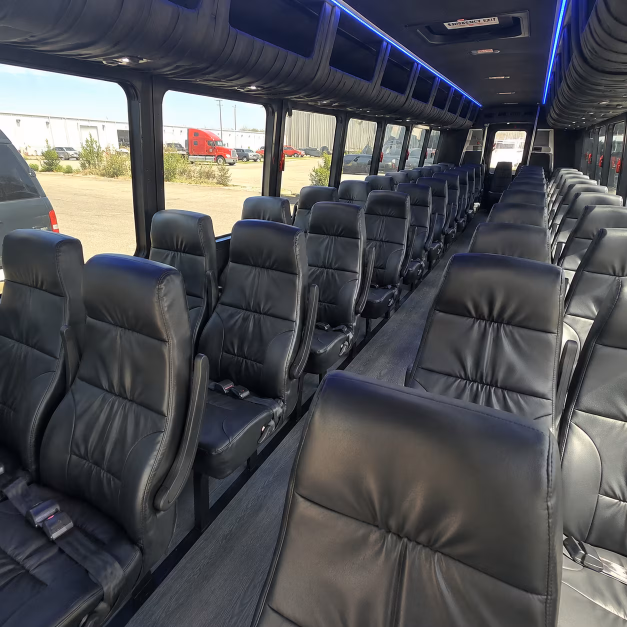 lauderhill 35 passenger minibus inside