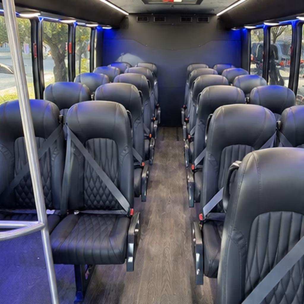 lauderhill 35 passenger minibus interior