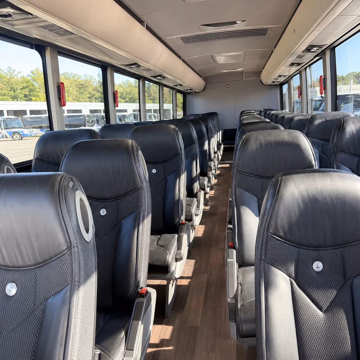 lauderhill 56 passenger charter bus interior
